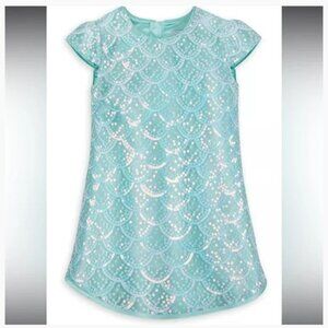 Ariel Disney Dress Sz 7 - Little Mermaid sequin aqua sparkly glitter